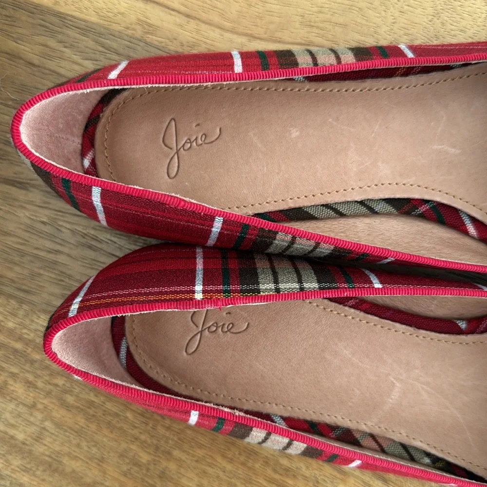 Joie FINAL New Daydreaming Plaid Flat Shoe 40 - Picture 4 of 12